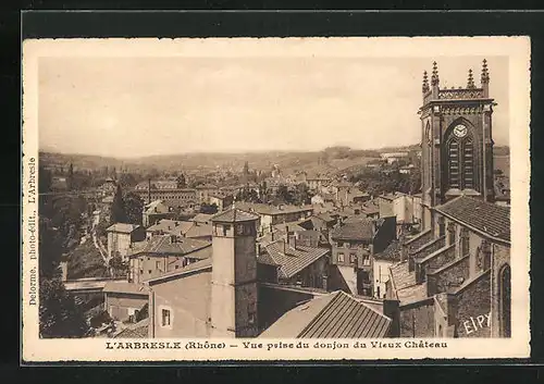AK L`Arbresle, Vue prise du donjon du Vieux Chateau
