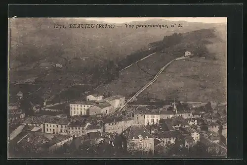 AK Beaujeu, Vue panoramique