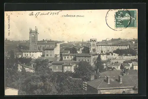 AK L`Arbresle, Ortsansicht aus der Vogelschau