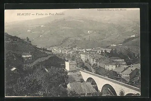 AK Beaujeu, Viaduc du Pont Paradis