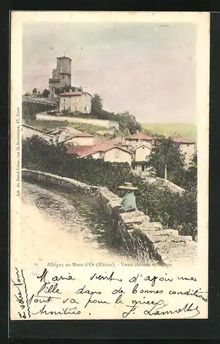 AK Albigny-sur-Saone, Vieux Chateau et village