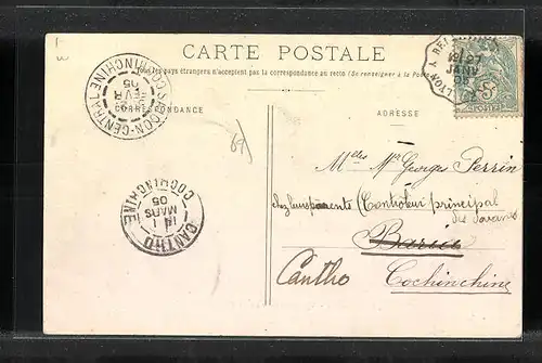 AK Couzon, Vue générale prise de Rochetaillée