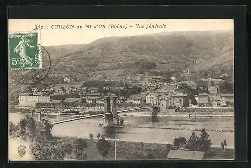 AK Couzon-au-Mt.-d`Or, Vue générale