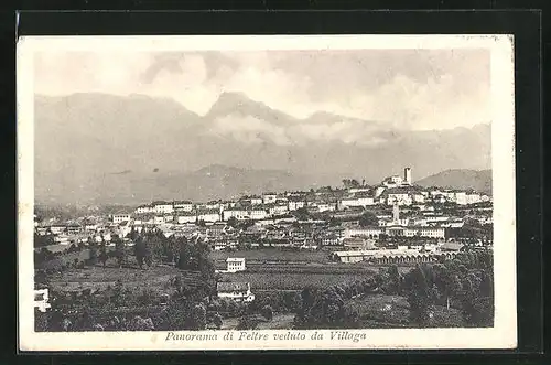 AK Feltre, Panorama di Feltre veduto da Villaga