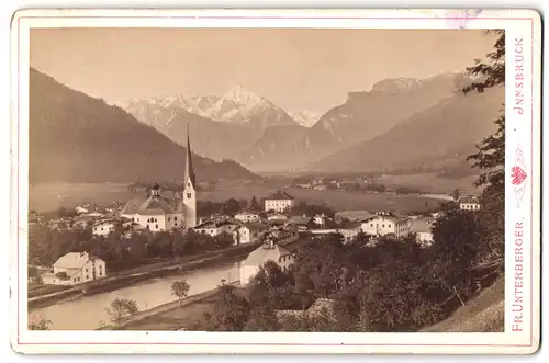 Fotografie Fr. Unterberger, Innsbruck, Ansicht Zell im Zillerthal, Panorama