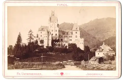 Fotografie Fr. Unterberger, Innsbruck, Ansicht Bruck, Schloss Fischhorn