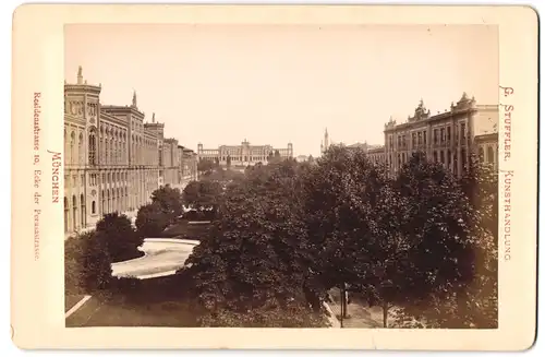 Fotografie G. Stuffler, München, Ansicht München, Maximilianstrasse am Maximilianeum