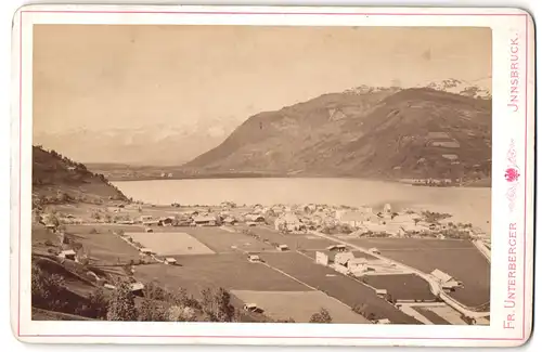 Fotografie Fr. Unterberger, Innsbruck, Ansicht Zell am See, Gesamtansicht gegen das steinerne Meer