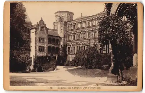 Fotografie Fotograf unbekannt, Ansicht Heidelberg, Schlossansicht, Schlosshof