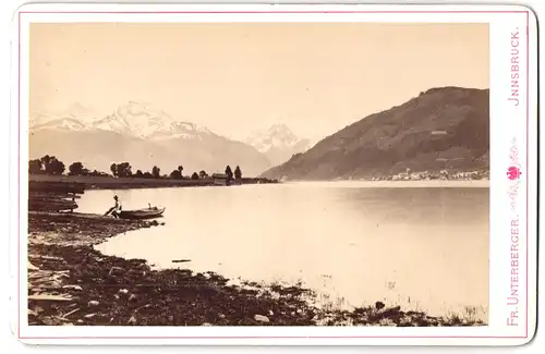 Fotografie Fr. Unterberger, Innsbruck, Ansicht Zell a/S., Panorama gegen das Kitzsteinhorn
