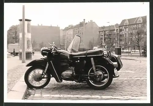 Fotografie Motorrad MZ-175, Krad mit Seitenwagen