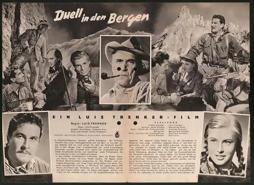 Filmprogramm IFB Nr. 928, Duell in den Bergen, Luis Trneker, Martianna Hold, Regie Luis Trenker