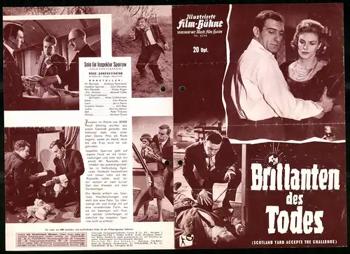 Filmprogramm IFB Nr. 6544, Brillanten des Todes, Yvonne Monöaur, Harry H. Corbett, Regie Charles Jarrot