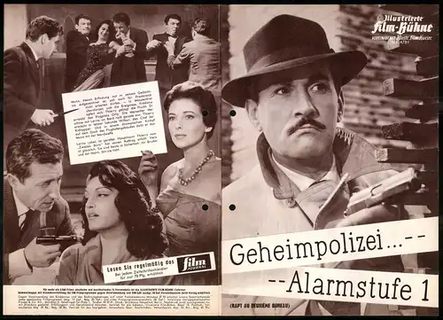 Filmprogramm IFB Nr. 4781, Geheimpolizei... - Alarmstufe 1, Frank Villard, Danielle Godet, Regie Jean Stelli