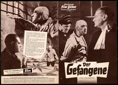 Filmprogramm IFB Nr. 4683, Der Gefangene, Alec Guinness, Jack Hawkins, Regie Peter Glenville
