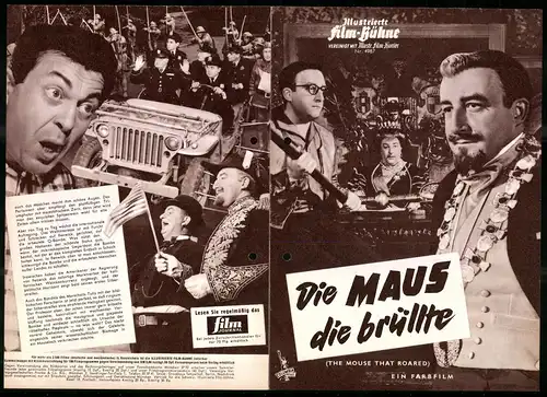 Filmprogramm IFB Nr. 4987, Die Maus die brüllte, Peter Sellers, Jean Seberg, Regie Jack Arnold