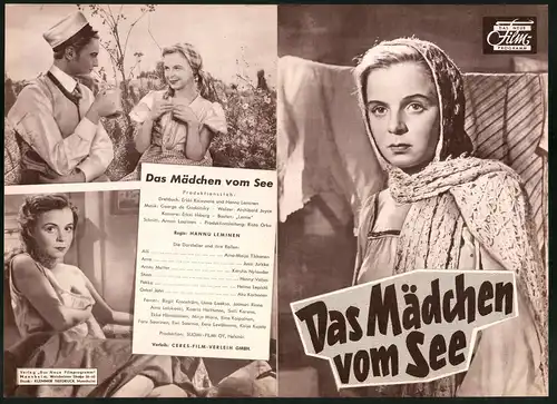 Filmprogramm DNF, Das Mädchen vom See, Aina-Maija Tikkanen, Jussi Jurkka, Henny Valjus