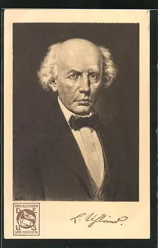 AK Ludwig Uhland, deutscher Dichter