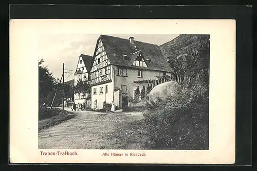 AK Traben-Trarbach, Alte Häuser in Rissbach