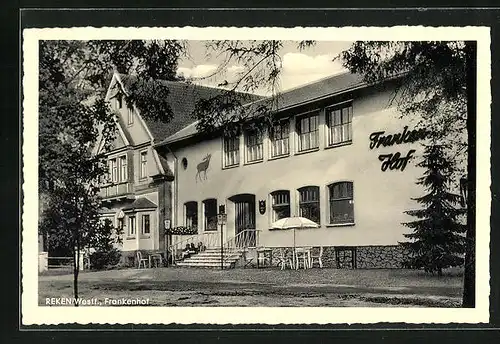 AK Reken / Westf., Blick auf Gasthof Frankenhof