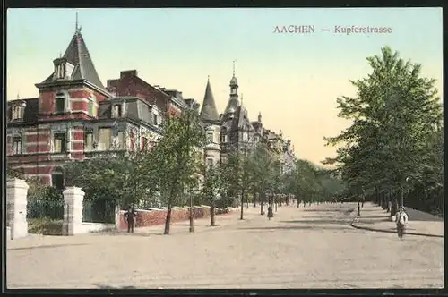 AK Aachen, Blick in die Kupferstrasse
