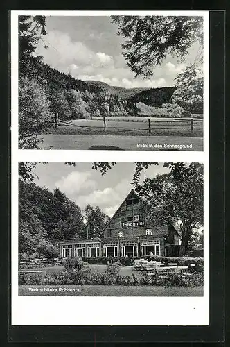 AK Oldendorf, Hotel-Pension Rohdental, Schneegrund-Panorama