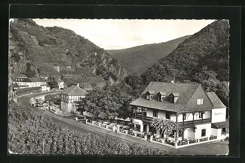 AK Walporzheim, Blick durch das Ahrtal bei Walporzheim