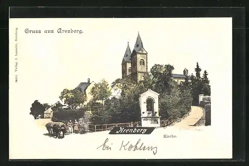 AK Arenberg, Blick auf die Kirche
