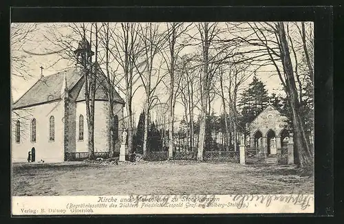 AK Stockkämpen, Kirche un d Mausoleum, Begräbnisstätte des dichters Firedrich Leopold Graf zu Stolberg-Stolberg