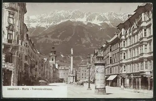 Foto-AK Fritz Gratl: Innsbruck, Maria-Theresien-Strasse