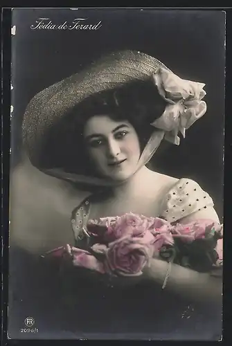 AK Opernsänger Fédia de Ferard mit einem Hut