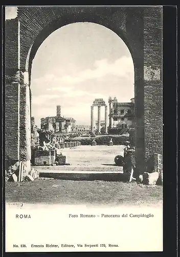 AK Rom, Foro Romano, Panorama dal Campidoglio