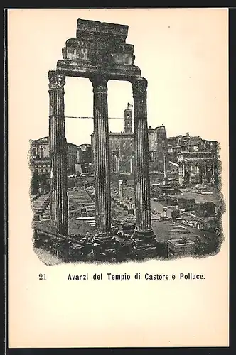 AK Roma, Foro Romano, Tempio di Castore e Polluce