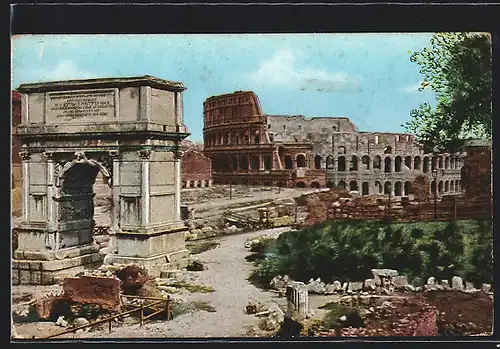 AK Roma, Foro Romano, Arco di Tito e Colosseo