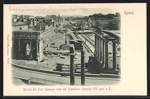 AK Roma, Rovine del Foro Romano viste dal Tabulario