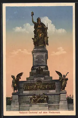 AK National-Denkmal auf dem Niederwald