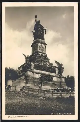 AK Niederwald, das Nationaldenkmal