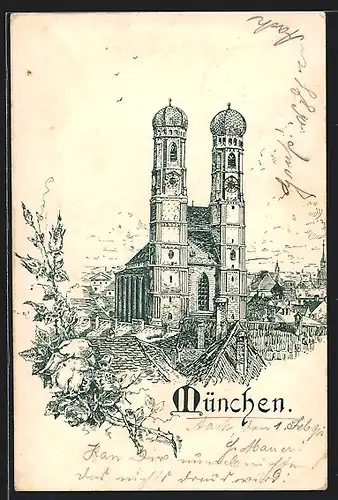Künstler-AK München, Frauenkirche
