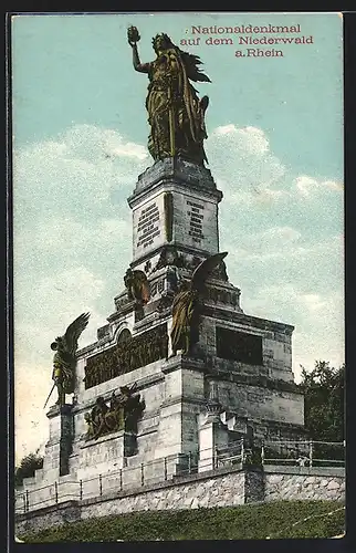 AK Nationaldenkmal auf dem Niederwald am Rhein