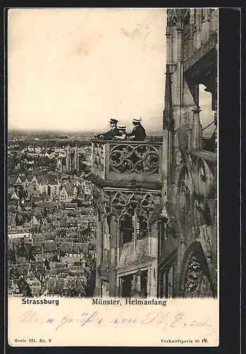 AK Strassburg, Münster, Helmanfang