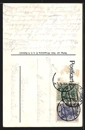 AK Blick auf das Hermanns-Denkmal