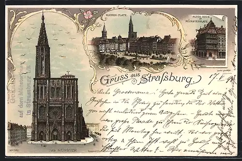 AK Strassburg, Das Münster, Kleberplatz
