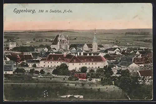 AK Eggenburg, Ortsansicht mit Fernblick