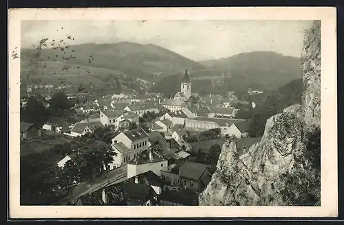 AK Pottenstein, Teilansicht mit Kirche