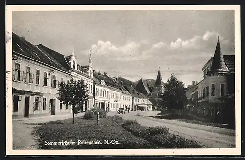 AK Rabenstein, Ortspartie mit Strassenmotiv