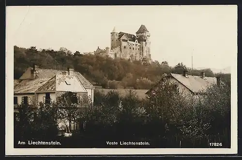 AK Liechtenstein, Blick auf die Veste