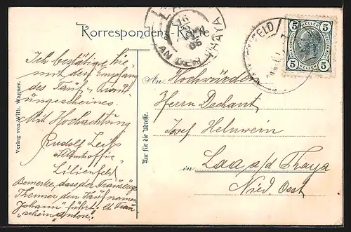 AK Lilienfeld, Teilansicht vom Wasser her