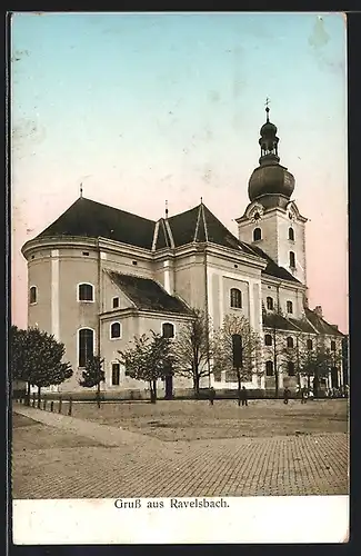 AK Ravelsbach, Blick auf die Kirche