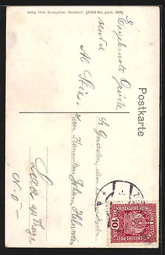 AK Ravelsbach, Blick auf die Kirche