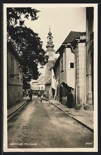 AK Mödling, Blick in die Pfarrgasse